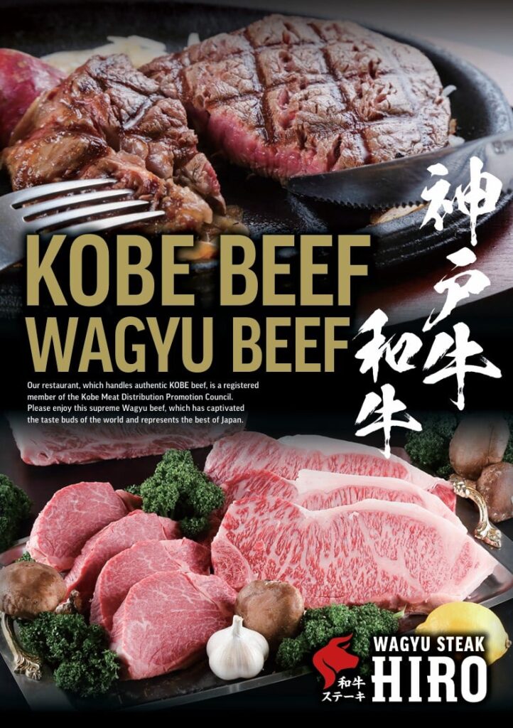 a poster of meat and vegetables