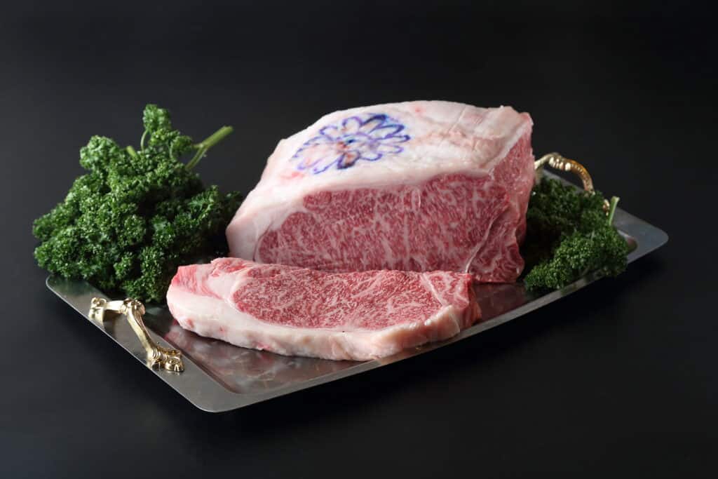 a piece of meat on a platter